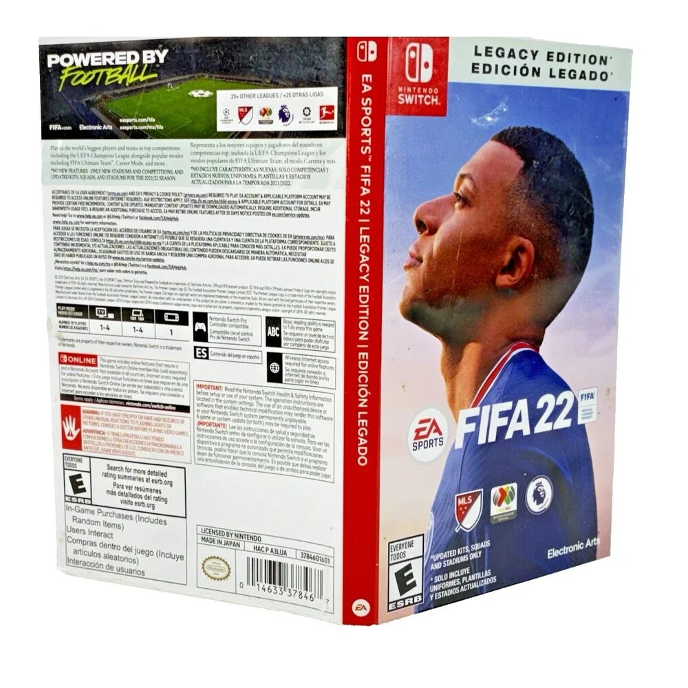 FIFA 22 Soccer Legacy Edition Nintendo Switch 2021 EA Sports Tested